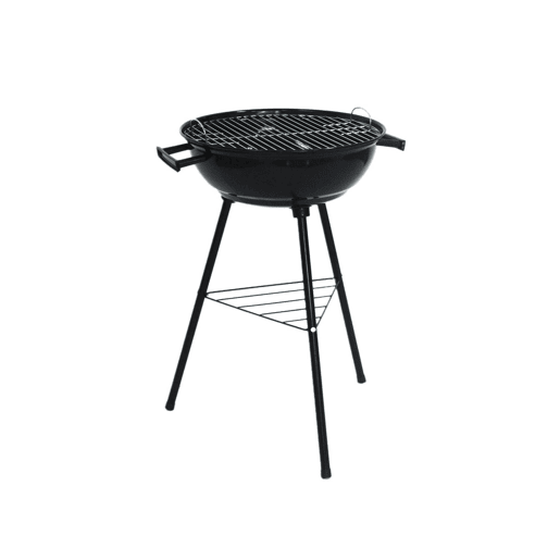 Churrasqueira redonda portátil a carvão, Ø39cm Preto - 69x49x46 cm