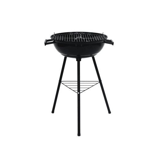 Churrasqueira redonda portátil a carvão, Ø39cm Preto - 69x49x46 cm