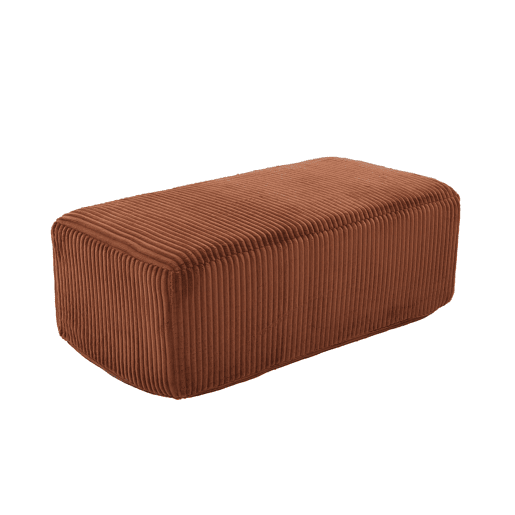Sofá relax - Estofado moderno com bolsos laterais e almofada - Laranja