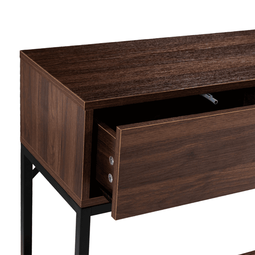 Mesa consola Auri 2 gavetas efeito Nogueira Mesa consola Auri 2 gavetas efeito Nogueira