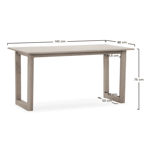 Mesa de jantar Chipre 140 cm cor Carvalho