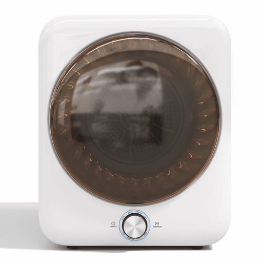 Mini secadora 3 kg - 1350 W, 8 programas, sensor NTC, silenciosa, filtro duplo - Branca