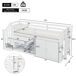 Cama alta para niños Cama alta para niños Blanco