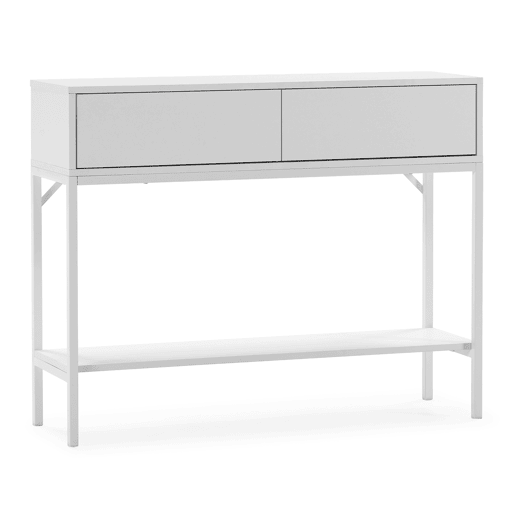 Mesa consola Auri 2 gavetas cor Branco Mesa consola Auri 2 gavetas cor Branco