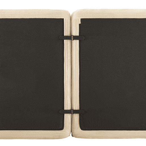 Sofá modular Boneless de 2 lugares - confortável, moderno, tipo nuvem, sofá-cama - bege