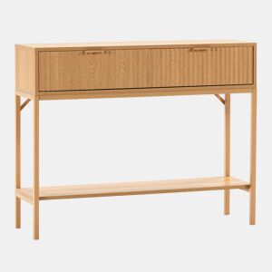 Mesa consola Lluvia 2 gavetas efeito Carvalho