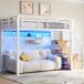 Cama alta para niños 254x95 Cama alta para niños 254x95 Blanco