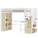 Cama alta para niños 251x94 Cama alta para niños 251x94 Blanco