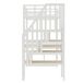 Cama alta para niños 251x94 Cama alta para niños 251x94 Blanco