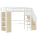 Cama alta para niños 251x94 Cama alta para niños 251x94 Blanco