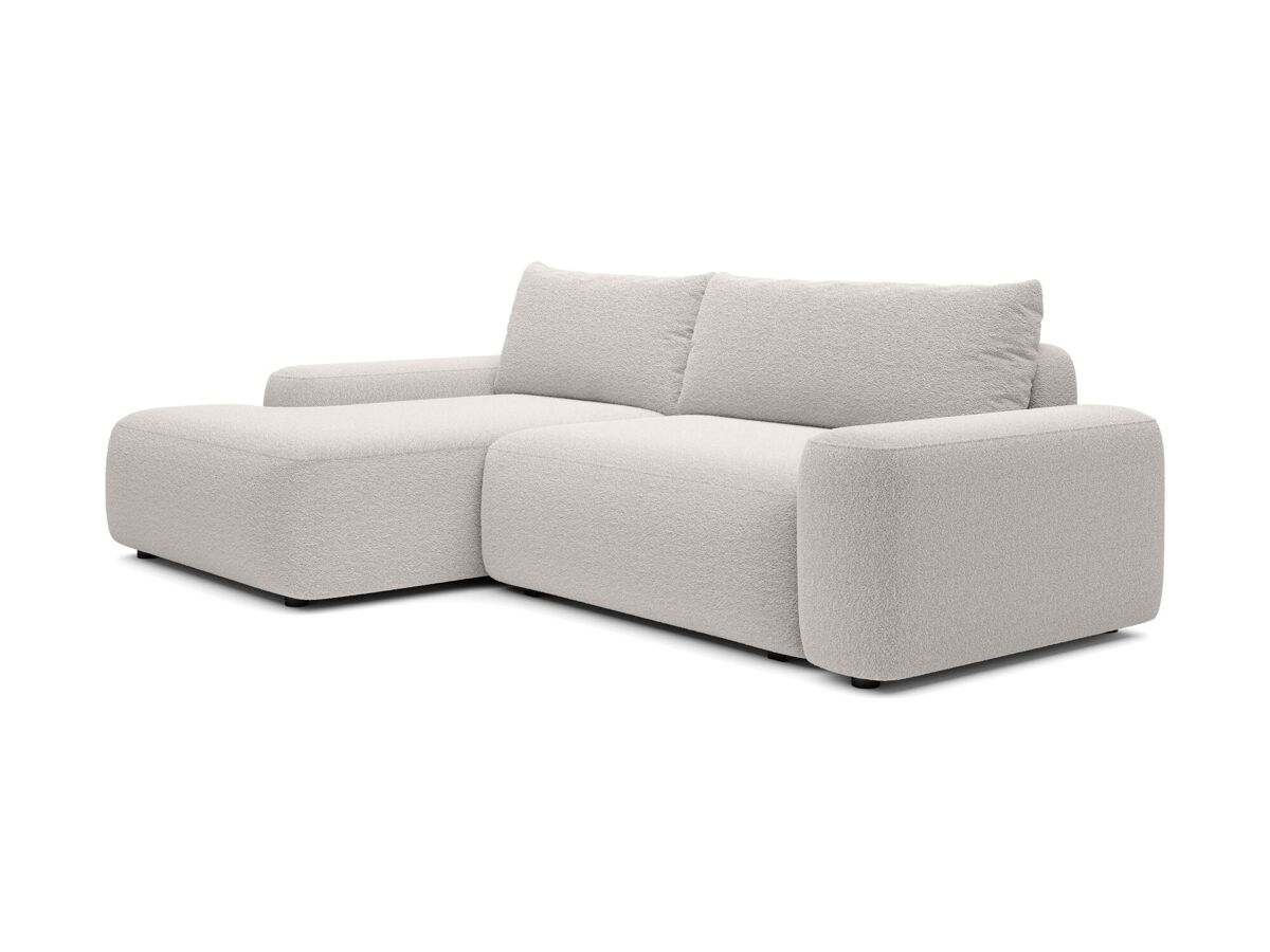 Sofá esquinero loop 264x162x87 blanco