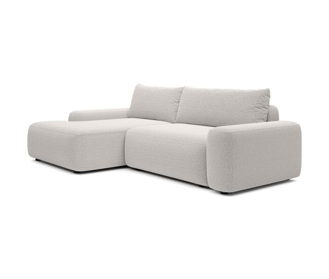 Sofá esquinero loop 264x162x87 blanco