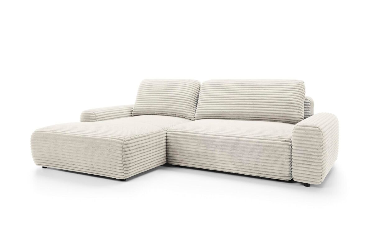 Sofá esquinero cord 264x162x85 beige