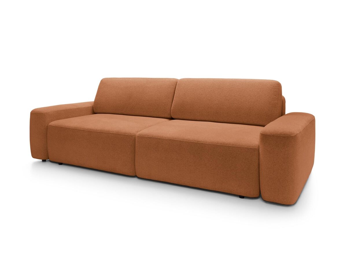 Sofá bouli 257x105x82 naranja