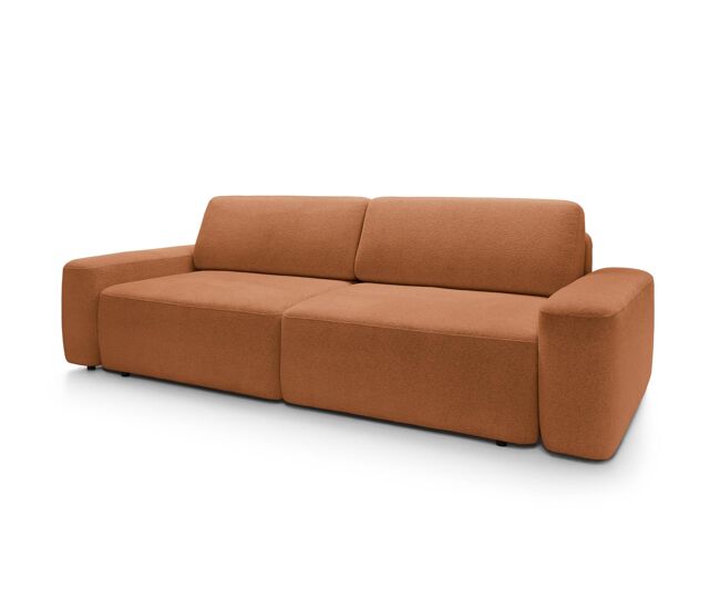 Sofá bouli 257x105x82 naranja