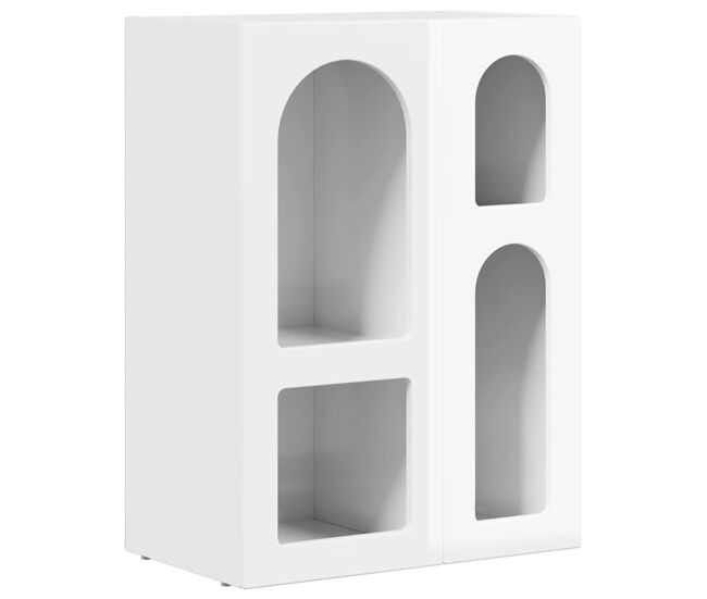 Aparador - mueble de almacenamiento brillante 59 x 35 x 80.5 cm madera de ingeniería es1676