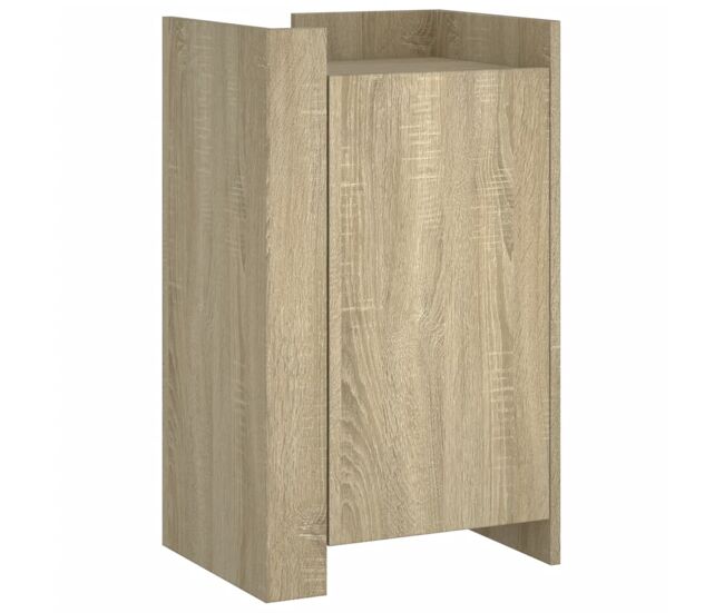 Aparador - mueble de almacenamiento madera de ingeniería roble sonoma 45x35x75 cm es4582