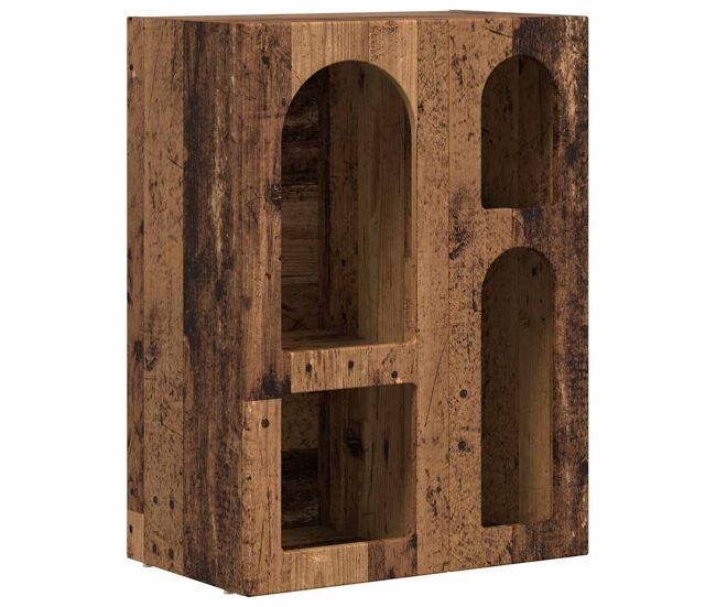 Aparador - mueble de almacenamiento madera vieja 59 x 35 x 80.5 cm madera de ingeniería es4692