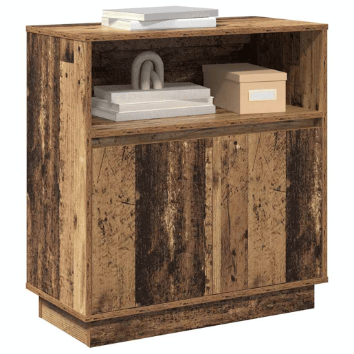 Aparador - Bufete - Móvei de apoio LED Madeira antiga 71 x 34,5 x 75 cm pt4167