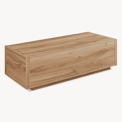 Mesa de centro Turur 2 gavetas MDF 104x50x40 cm aspeto carvalho en.casa