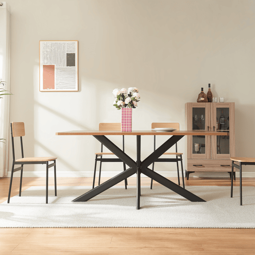 Estrutura de mesa Svallersun plano-oval aço 140x78x72 cm preto en.casa