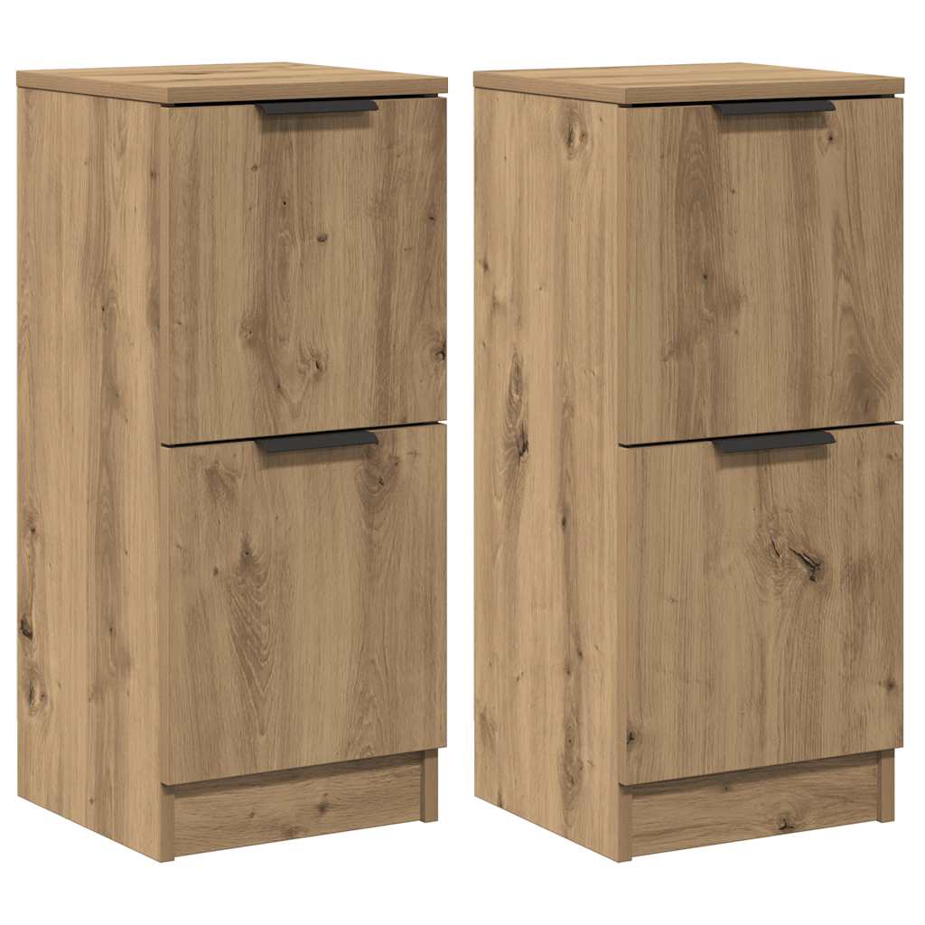Aparador - Mueble de almacenamiento 2 uds 30 Roble Artisan