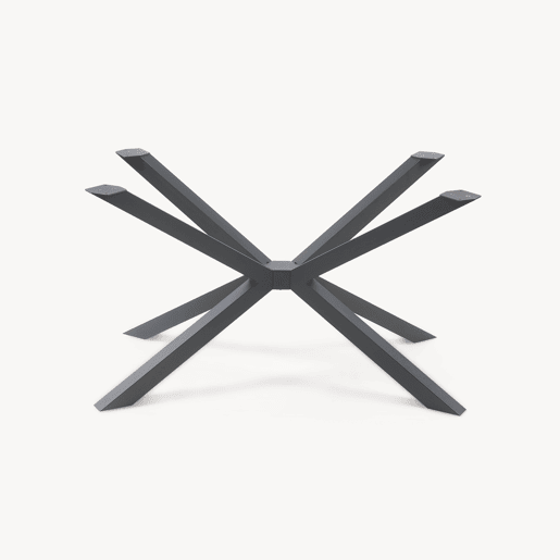 Pés de mesa para mesa de jantar Bemeenel aço 120x75x72 cm preto en.casa
