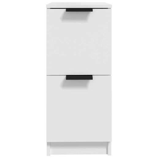 Aparadores - Bufetes - Móveis de apoio 2 pcs 30x30x70 cm madeira processada branco pt5108