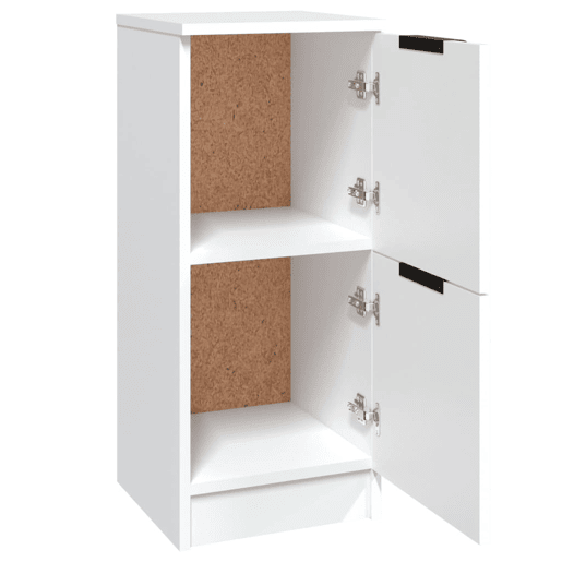 Aparadores - Bufetes - Móveis de apoio 2 pcs 30x30x70 cm madeira processada branco pt5108