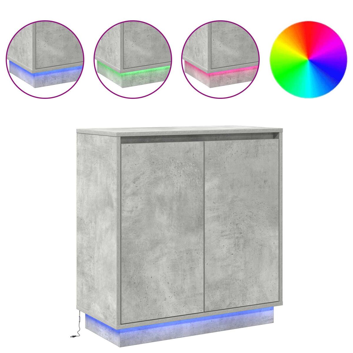 Aparador - Mueble de almacenamiento 71 Gris