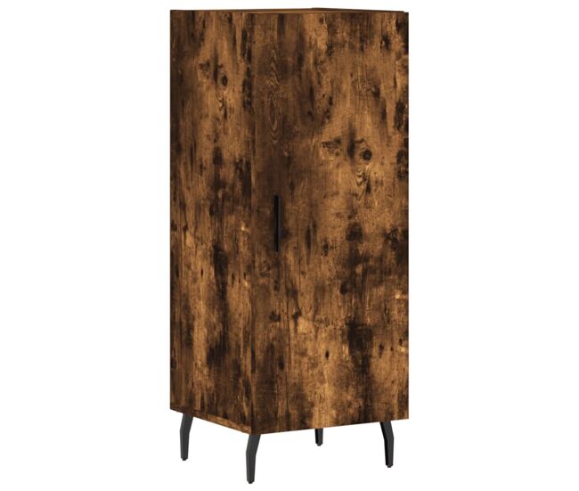Aparador - mueble de almacenamiento madera de ingeniería roble ahumado 34,5x34x90 cm es4526