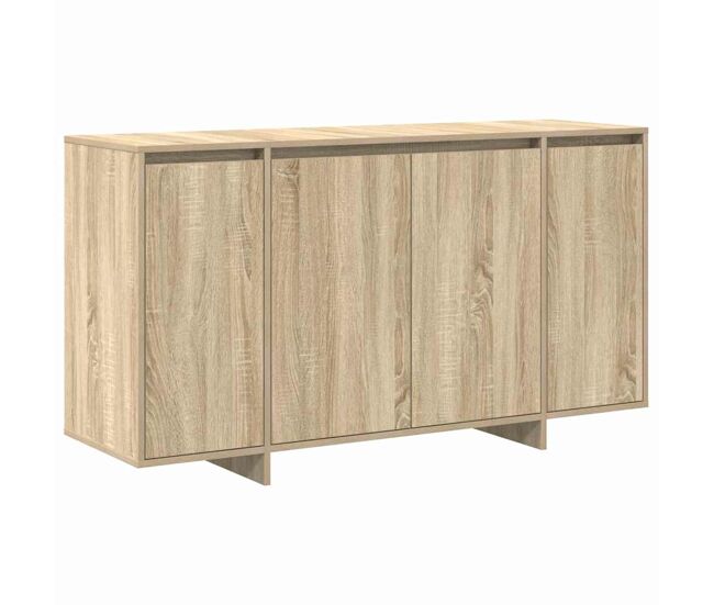 Aparador - mueble de almacenamiento roble sonoma 135 x 41 x 75 cm madera de ingeniería es5038