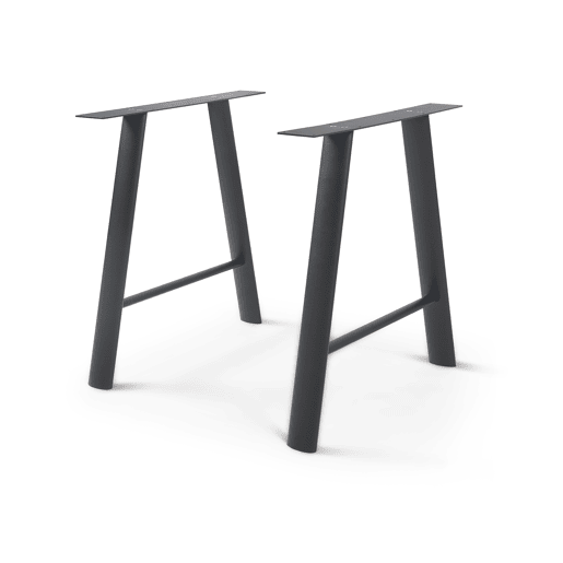 Conjunto de 2 quadros de mesa Hullem aço em forma de A 72x70x10 cm preto en.casa
