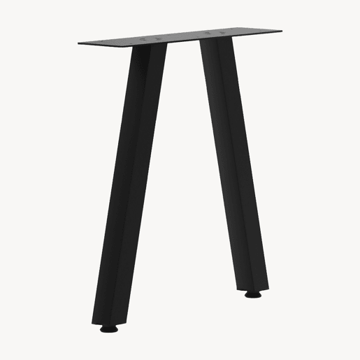 Conjunto de 2 estruturas de mesa Heustreu DIY aço 45x40cm preto en.casa