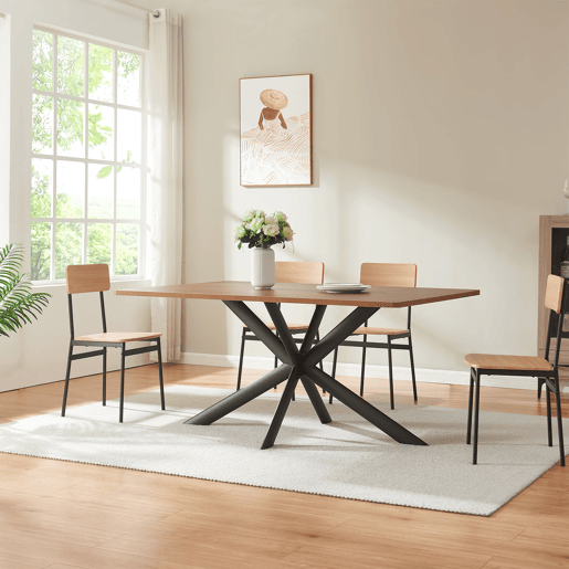 Estrutura de mesa Svallersun oval aço 140x78x72 cm preto en.casa