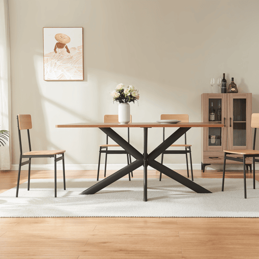 Estrutura de mesa Svallersun oval aço 140x78x72 cm preto en.casa