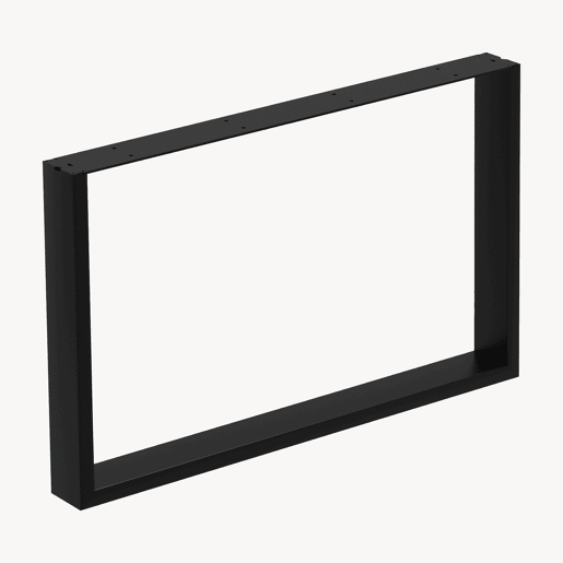 Quadro de mesa de centro Makers DIY conjunto de 2 66x40cm aço preto en.casa