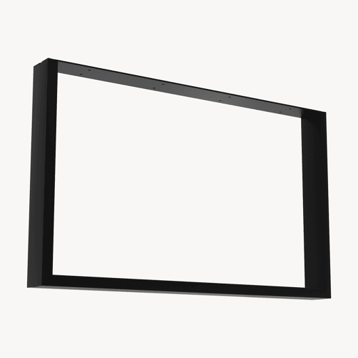 Quadro de mesa de centro Makers DIY conjunto de 2 66x40cm aço preto en.casa