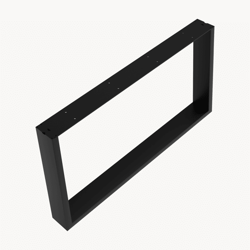 Quadro de mesa de centro Makers DIY conjunto de 2 66x40cm aço preto en.casa