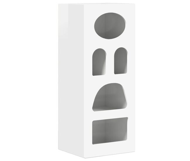 Aparador - mueble de almacenamiento brillante 40 x 35 x 100,5 cm madera de ingeniería es1672