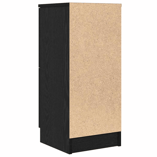 Bufete - Móvei de apoio 2 pcs Carvalho Preto 30 x 30 x 70 cm Madeira processada pt30