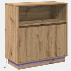 Aparador - Bufete - Móvei de apoio LED Carvalho Artesanal 71 x 34,5 x 75 cm pt4196