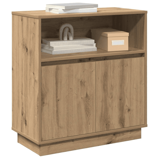 Aparador - Bufete - Móvei de apoio LED Carvalho Artesanal 71 x 34,5 x 75 cm pt4196
