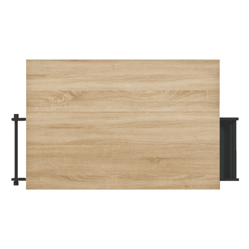 Ilha de cozinha móvel 131 cm - extensível com rodas, gavetas e caixote do lixo - preto