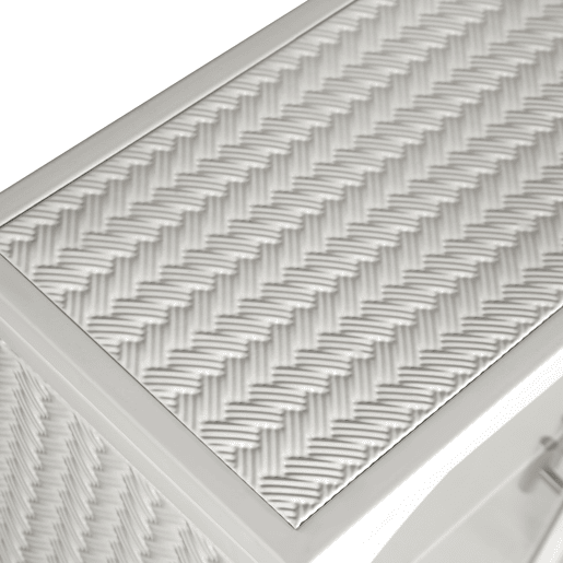 Armário de parede 70 cm - 2 portas com 3 níveis de arrumação e design trançado - Branco