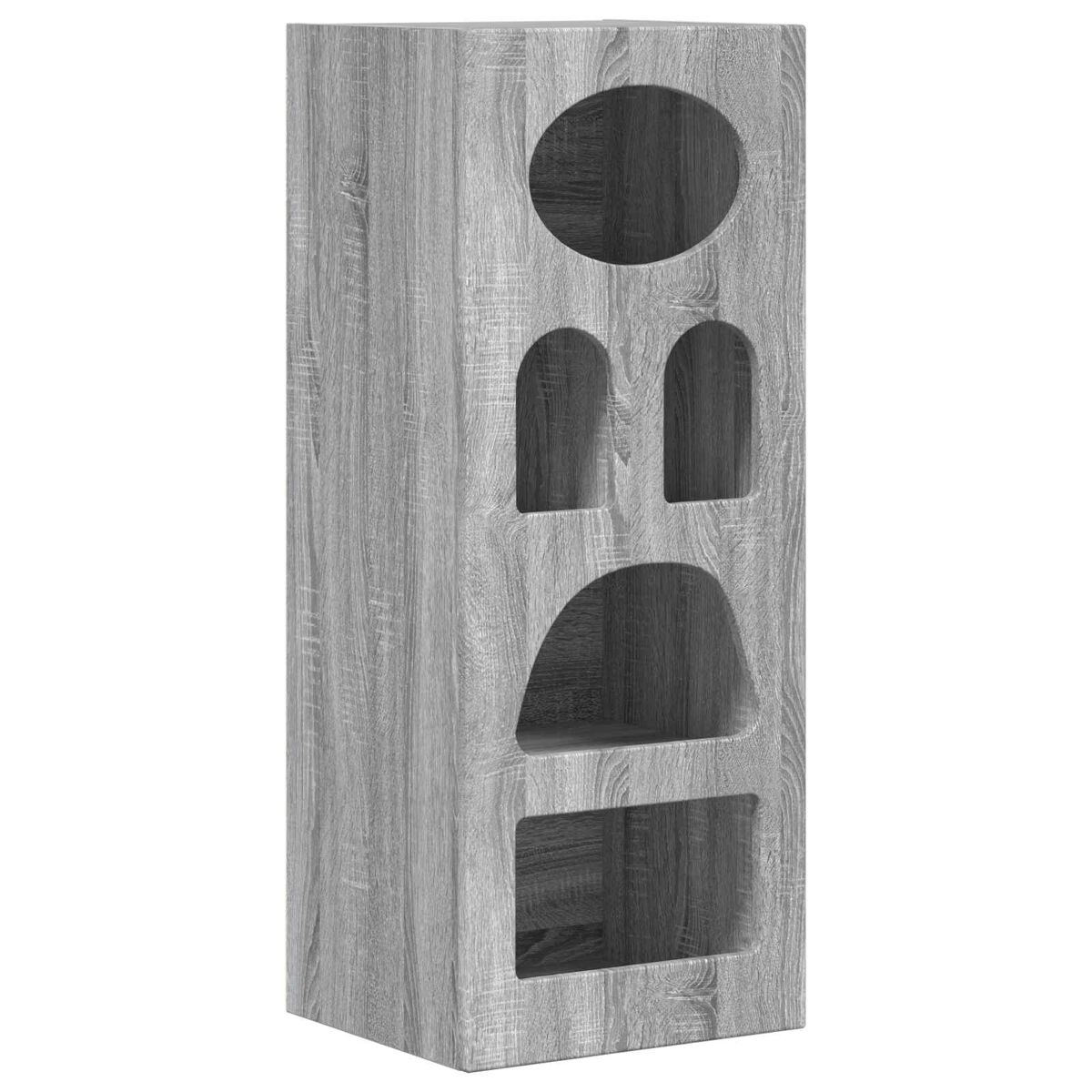 Aparador - Mueble de almacenamiento 40 Roble/ Gris