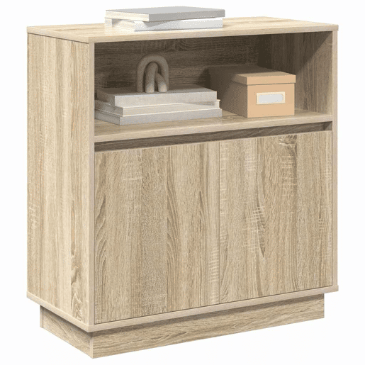 Aparador - Bufete - Móvei de apoio LED Carvalho Sonoma 71 x 34,5 x 75 cm pt4210