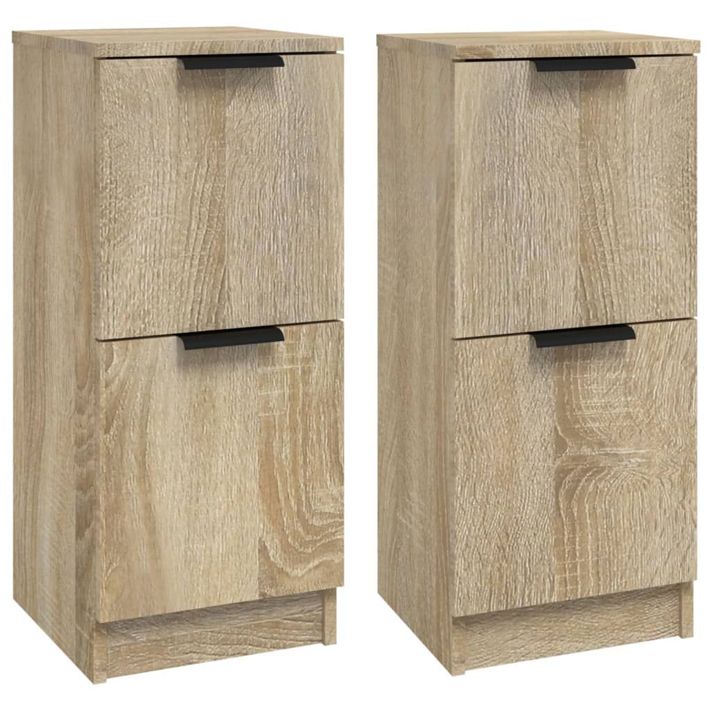 Aparador - Mueble de almacenamiento 2 uds 30 Madera Clara