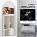 Espejo Cuerpo Entero MDF, Vidrio HOMCOM Espejo Cuerpo Entero MDF, Vidrio HOMCOM Negro