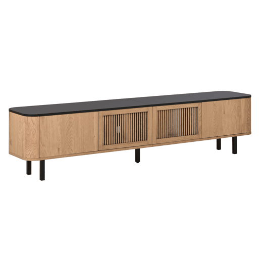 Móvel de TV 190x35x45 cm - design moderno e único - carvalho